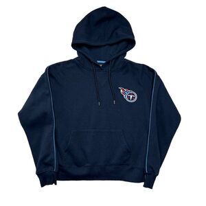 NFL Sweatshirt Men's Small Blue‎ Tennessee Titans Football Embroidered Hoodie